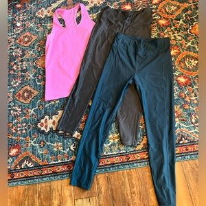Bundle offer: 2XL Sweaty Betty leggings & 1 XL Athleta tank